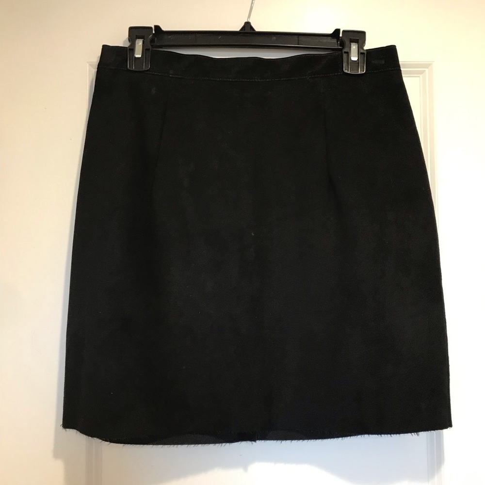 American Apparel Black Suede Mini Skirt - Picture 2 of 5